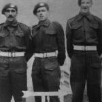 Bdr. Davis with Pte's MacLean and Ivermee, No.5 Commando 3 troop.