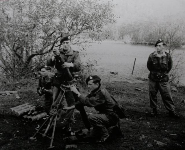 Commando mortar training at Achnacarry