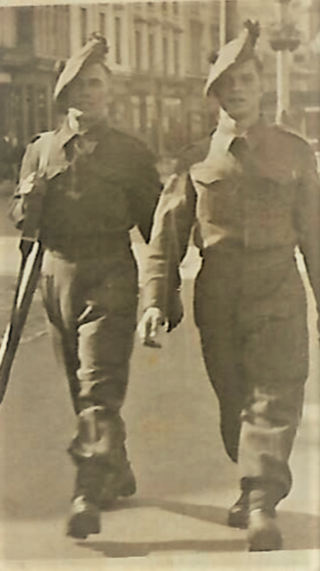 James Gardner No.9 Commando (right) kia Italy 1945 and unknown