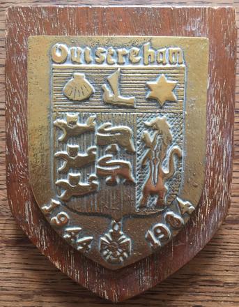 Ouistreham 40th anniversary plaque
