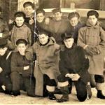 Albert Buckley Polwin (age 17) (front 2nd left) after joining RN