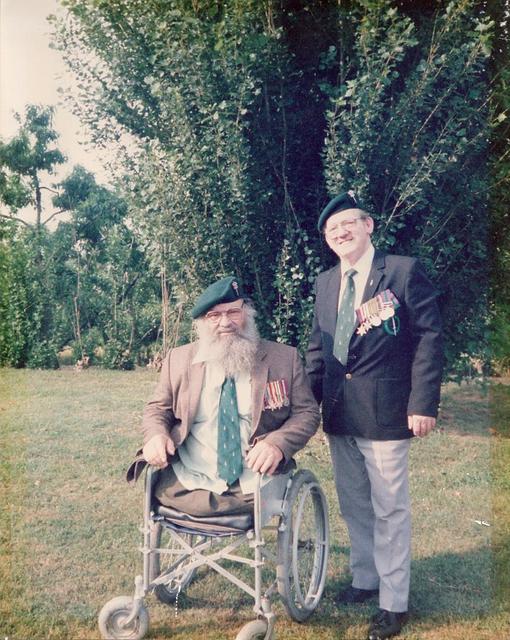 No.2 Commando veterans Zvi Swet and Tom Heard, Ravenna 5 June 1985