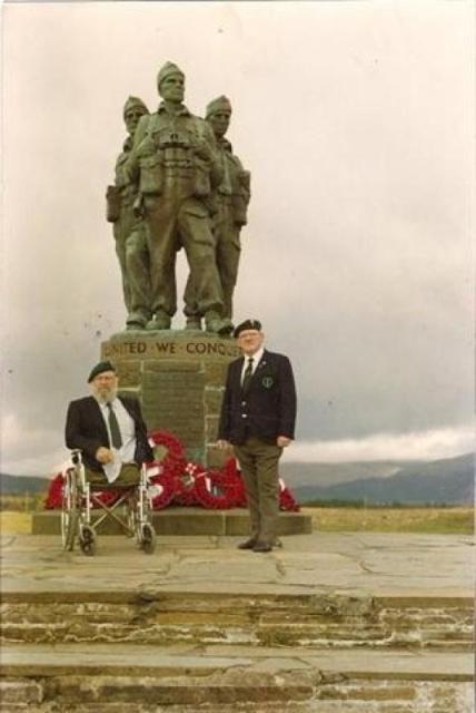 No.2 Commandos Zvi Swet & Tom Heard, Commando Memorial, Scotland