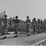 Commando march past, Vis island 1944