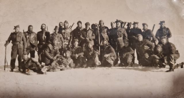 Postcard of 4 Troop, 6 Commando - Ben Nevis, March 1941