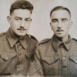 Cpl. Geoff Knight and (believed to be) Sgt. Ashton Usher Hey, 41 RM Commando