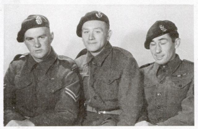 Cpl. Cecil William 'Tanky' Bryne (left) and others.