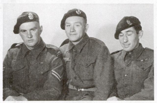 Cpl. Cecil William 'Tanky' Bryne (left) and others, No.4 Commando D troop.