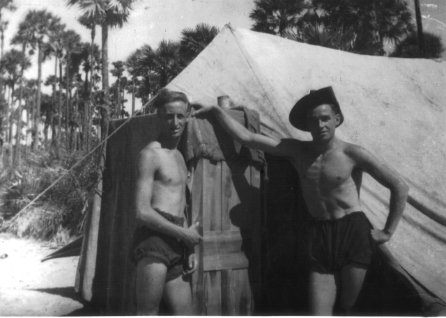 Cpl Ernest Palmer (left) and Sgt Leonard Bates,  2 SBS.