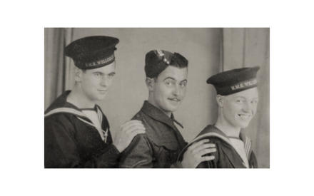 George Nicholas RN, his brother ‘Jack' in the centre, and possibly a cousin on the right