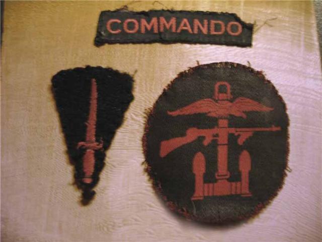 Insignia of Arthur Horner (No.1 Cdo and 2 SBS).