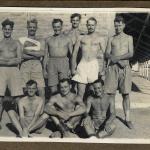 Lt Col. Stuart, Capt. Bowyer and other No.5 Commando officers, Ahmednagar 1945.