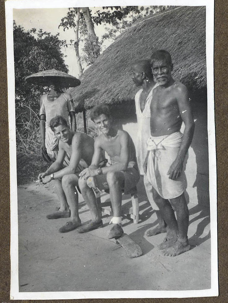 Capt. John Bowyer, No.5 Cdo., and others, Silchar, Assam, India 1944.