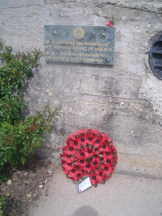 No.3 Commando memorial at the Merville Battery, 7 June 2010