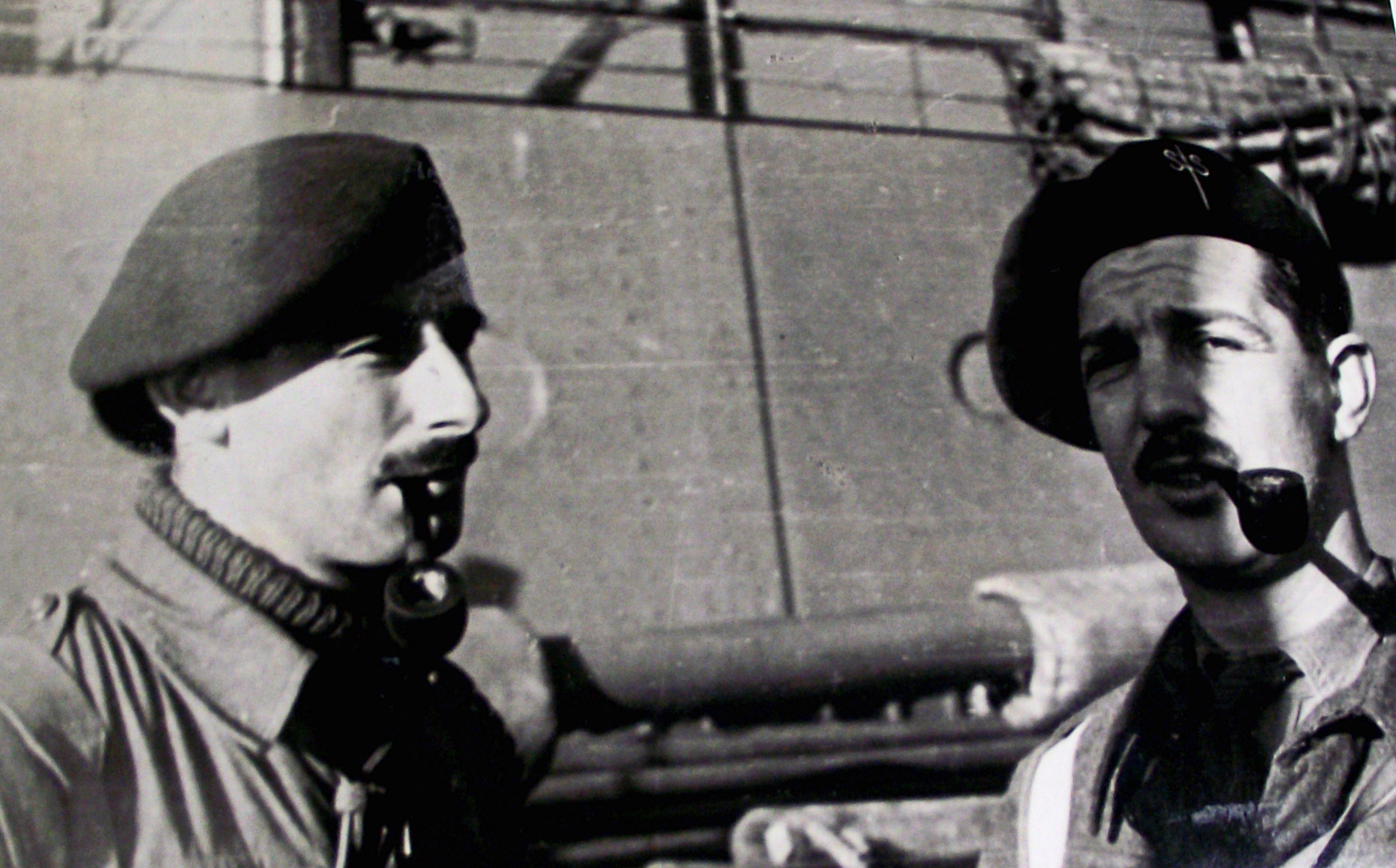 Captain Richard Broome (left) and Captain Frank Mason, No.2 Commando, both kia Salerno