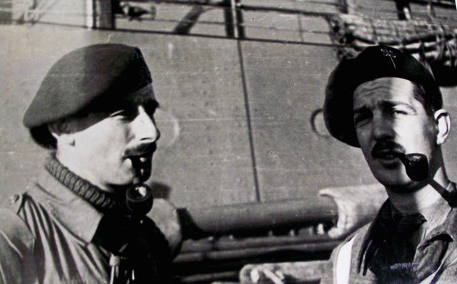 Captain Richard Broome (left) and Captain Frank Mason, No.2 Commando, both kia Salerno