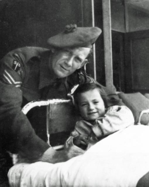 Sgt. Edward 'Tiny'  Burke, No.2 Commando 5 Troop.