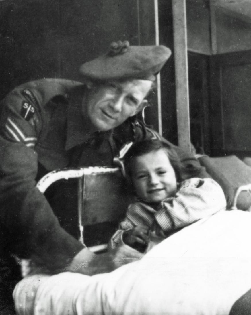 Sgt. Edward 'Tiny'  Burke, No.2 Commando 5 Troop.