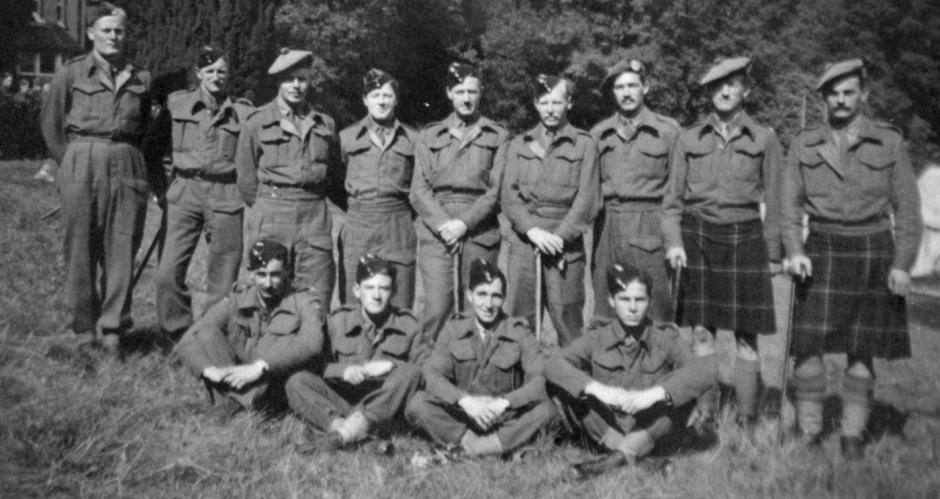 No.4 Independent Company Officers at Glenfinnan 1940