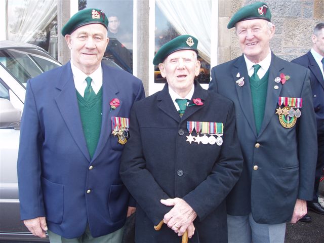 Charlie Spuffard, Bob Bartholomew, and Leo Hatch, all No.5 Commando