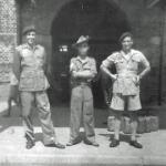 Rangoon May 1945 Lieut. Frederick Norman Best of 2 SBS on the left, and 2 others.