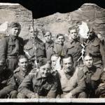 C.O. Roberts (back row-1st from the left) and other members of No.1 Cdo