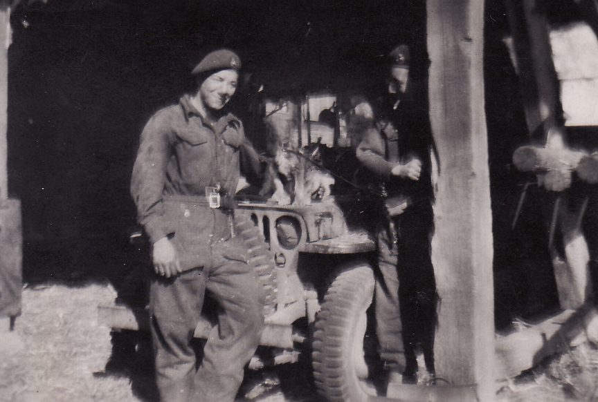 Bert my mechanic after the Aller Crossing April 45