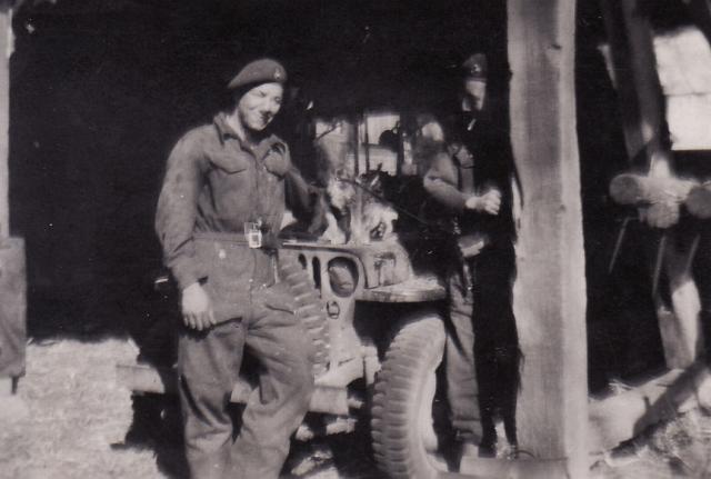 Bert my mechanic after the Aller Crossing April 45