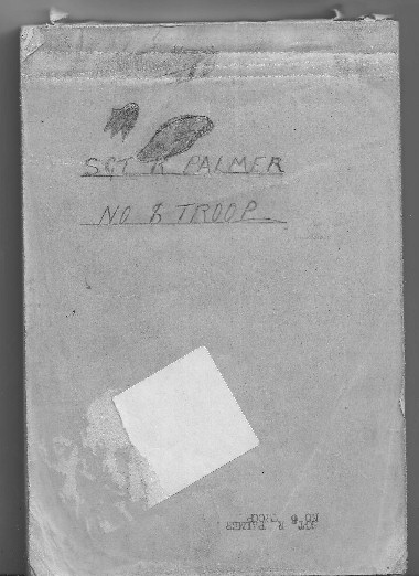 Sgt Palmer No.4 Commando - front of field message notebook