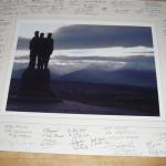 A signed photo of the Monument