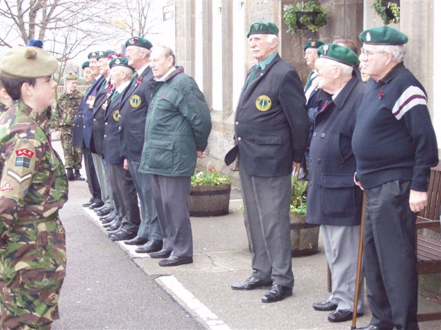Cadets facing the Commando Veterans, Fort William 2007