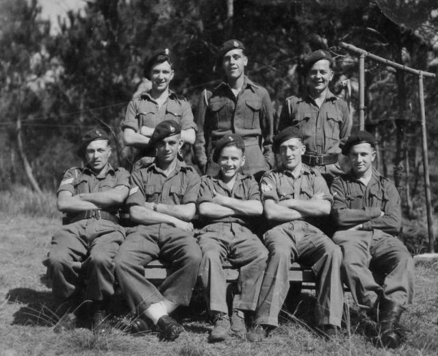 Sgt Ted Tharme, Bill Silvester and No.5 Cdo., pals