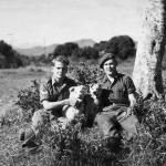 Cpl Sam Cooke and Arthur Moon, No.5 Commando 6 Troop mortars