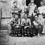 No 5 Commando enjoy a beer or two...