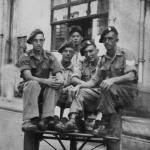 Sgt Ted Tharme, No.5 Cdo., 6 troop (on the right) & pals