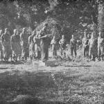 No5 Commando at burial service