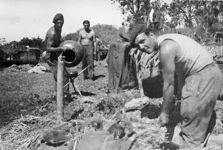 No.5 Commando working hard