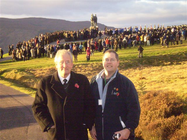 Roy and Stephen Donnison at the Commando Memorial 2007