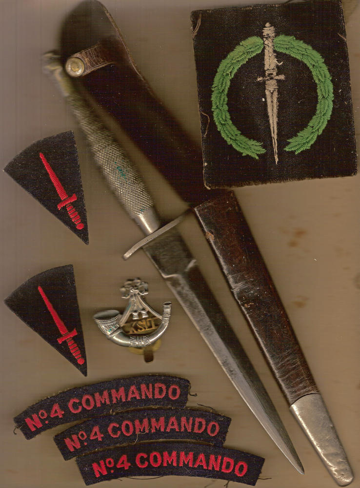 Insignia and dagger of L/Cpl. Stanley Swinson