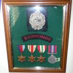 Medals and insignia of Private Robert Rose Urquhart, No.9 Commando 5 tp
