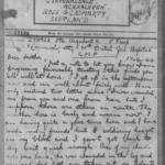 A letter from Pte Robert Rose Urquhart to his mother after he had been injured
