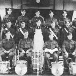 The volunteer drum and bugle band of the 8th Battalion RM in 1942