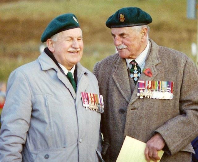 Brigadier Ken Trevor CBE DSO and RQMS Henry Brown OBE