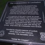 The Commandos in Lochaber Commemorative Stone