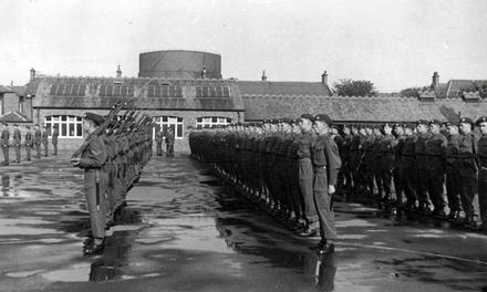 No.4 Commando post Dieppe parade at Barassie Street School, Troon (3)