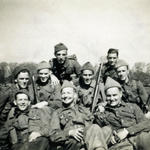 Gnr. Bill Harvey and others from No.4 Cdo, Winchester April 1943.