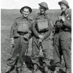 Gunner Bill Harvey (right) and others. Gnr. Harvey No.4 Cdo., died at Flushing