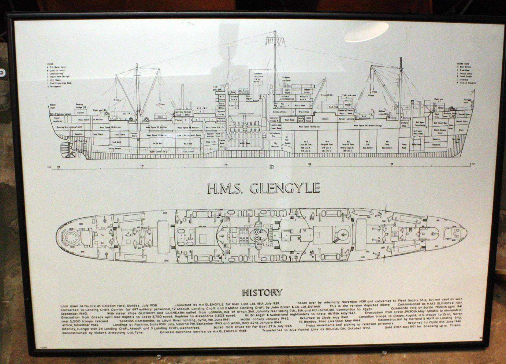 HMS Glengyle plans