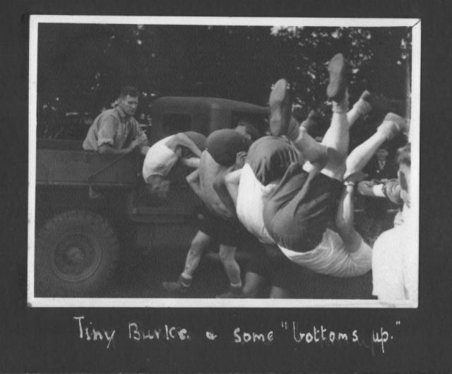 Sgt. 'Tiny' Burke in the truck