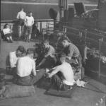 No.2 Commandos 'Peeling Spuds' on board Ulster Monarch June 1941